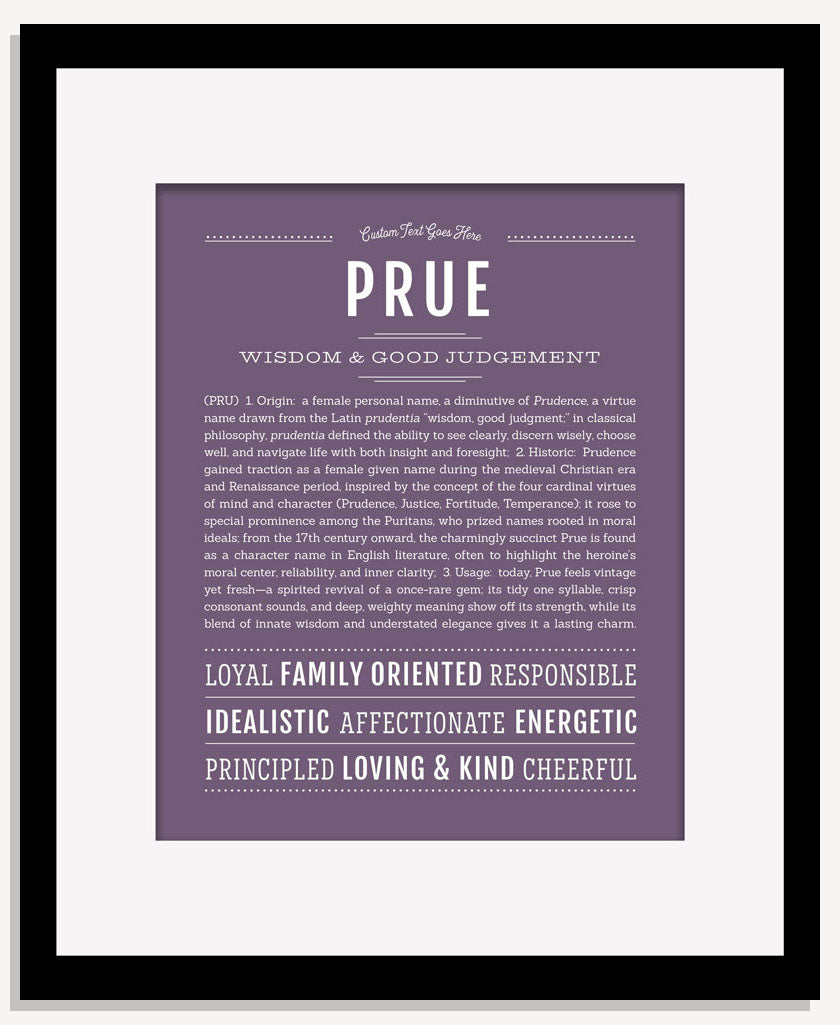 Prue | Name Art Print