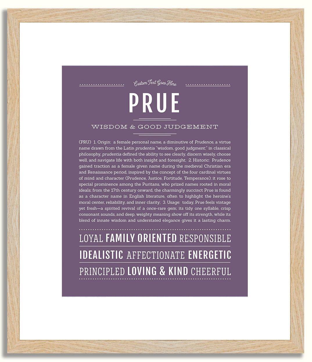 Prue | Name Art Print