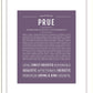 Prue | Name Art Print