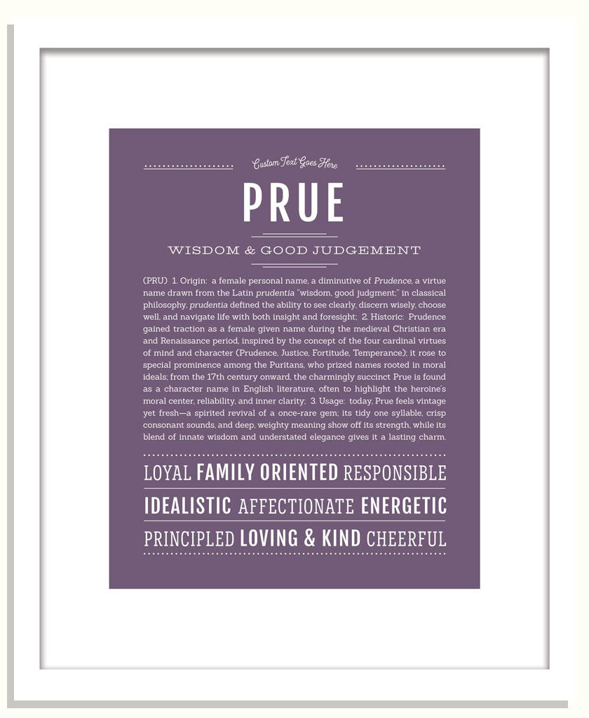 Prue | Name Art Print