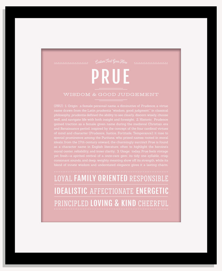 Prue | Name Art Print