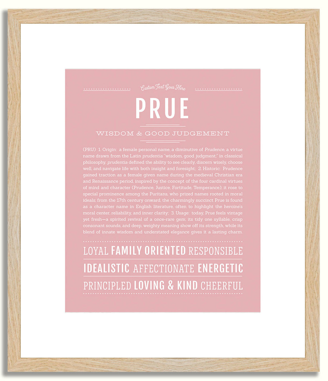 Prue | Name Art Print