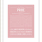 Prue | Name Art Print
