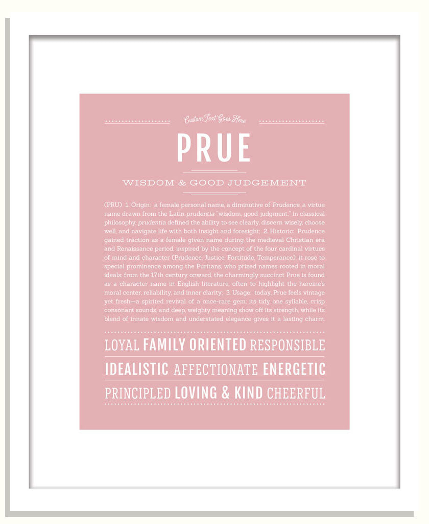 Prue | Name Art Print