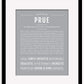 Prue | Name Art Print