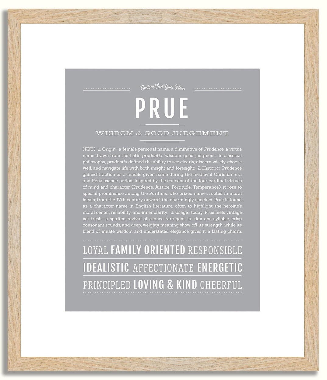 Prue | Name Art Print