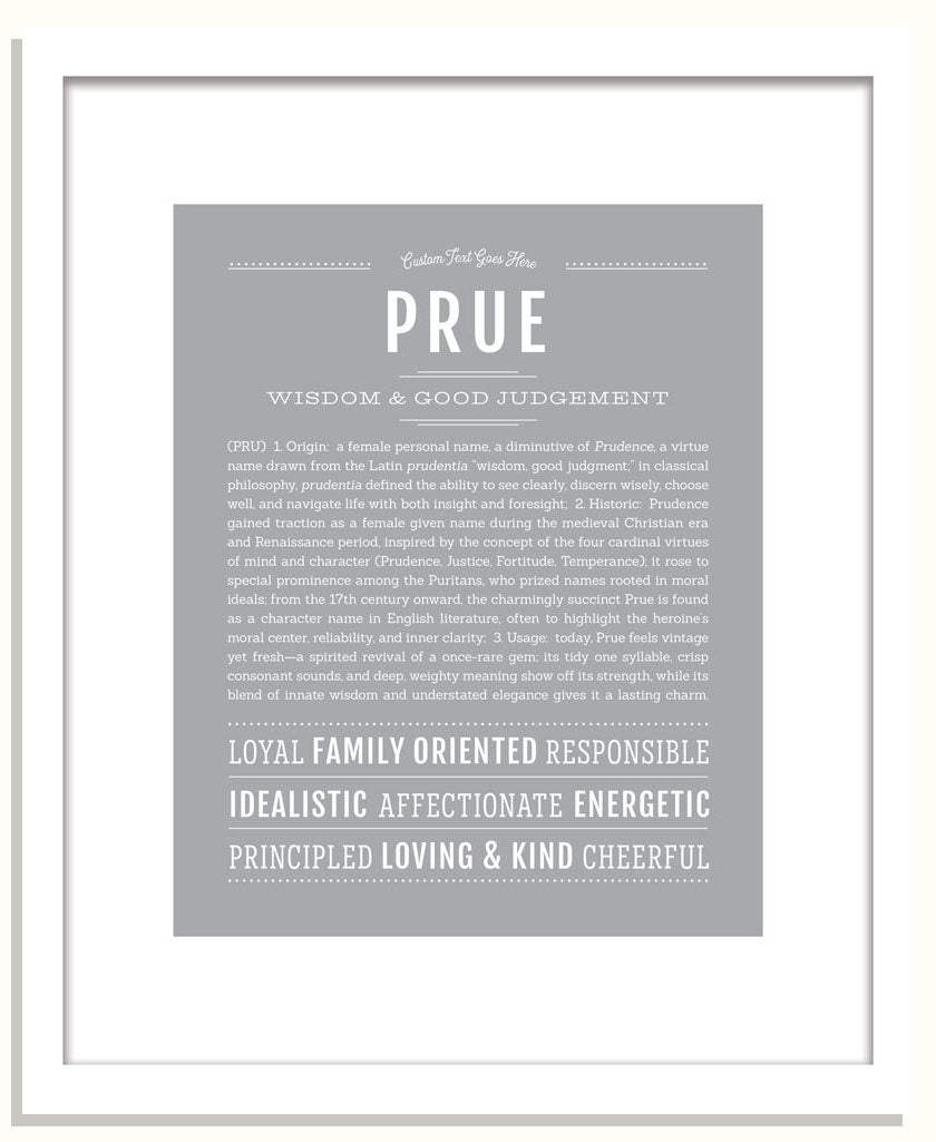 Prue | Name Art Print