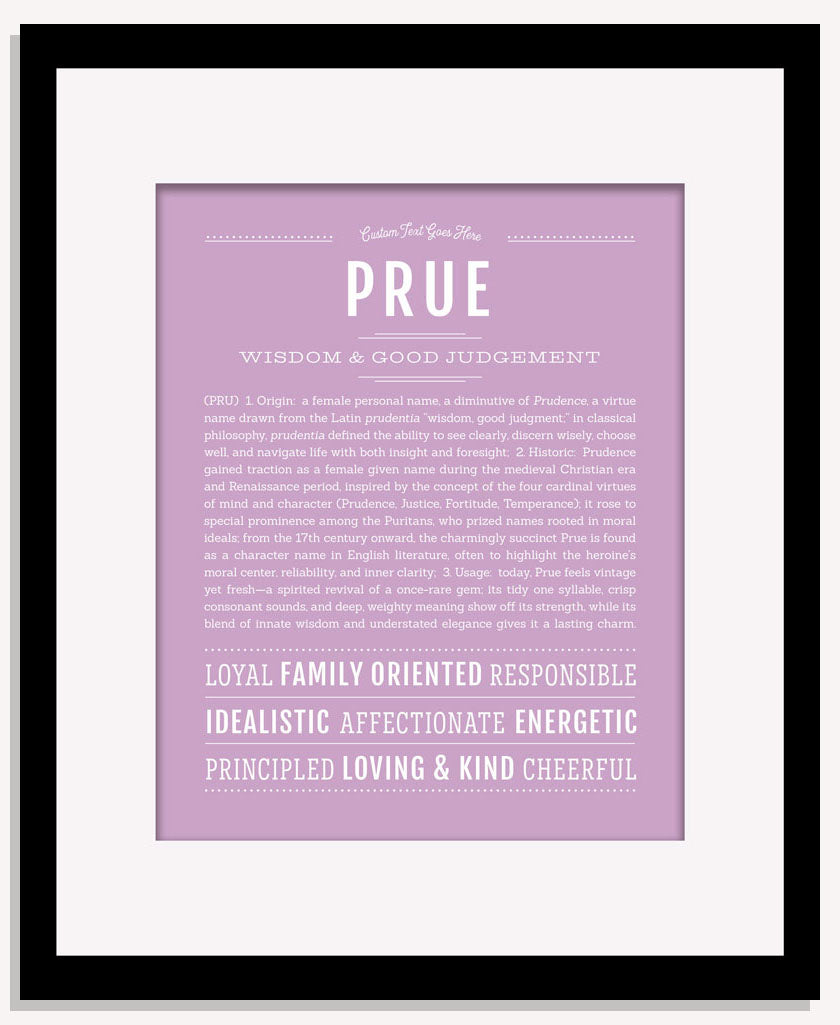 Prue | Name Art Print