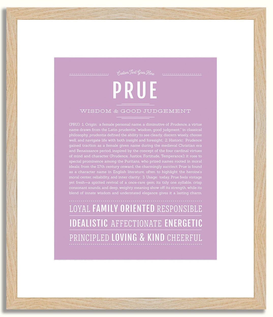 Prue | Name Art Print