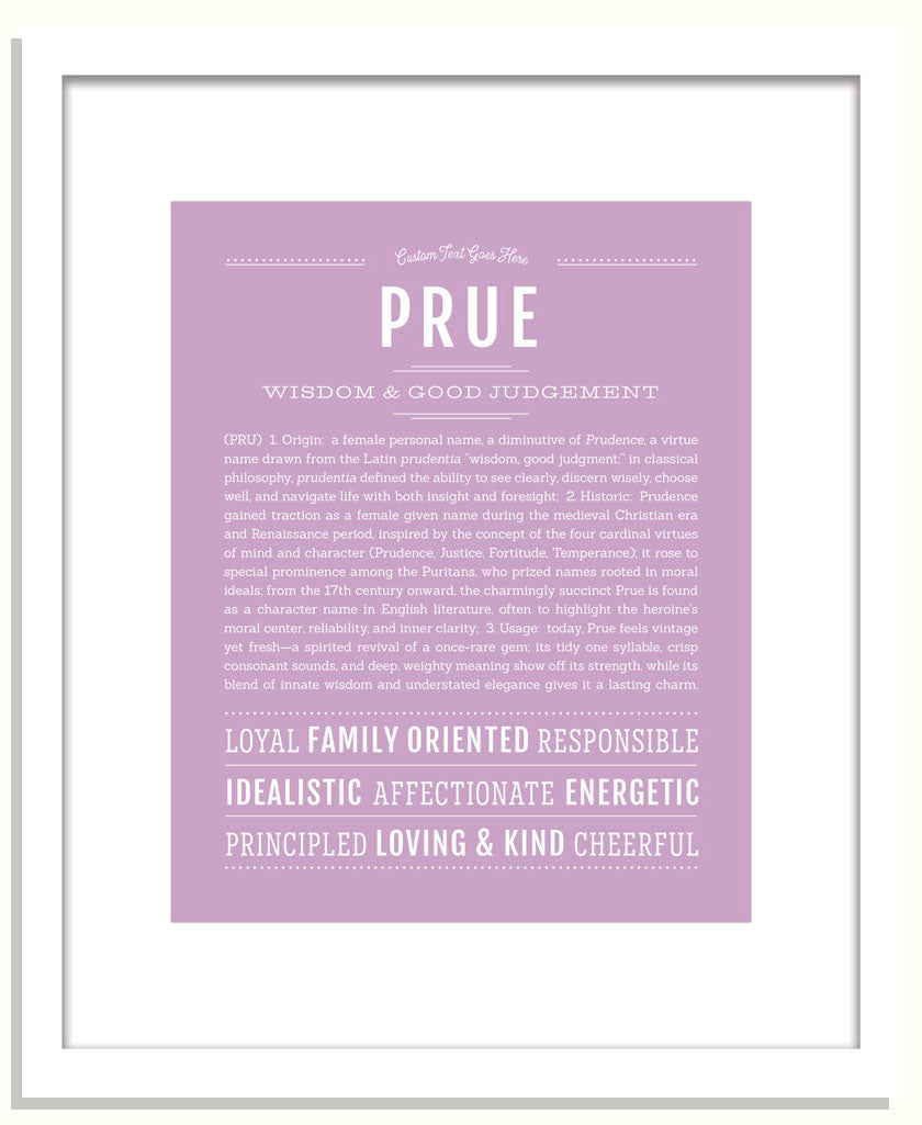 Prue | Name Art Print