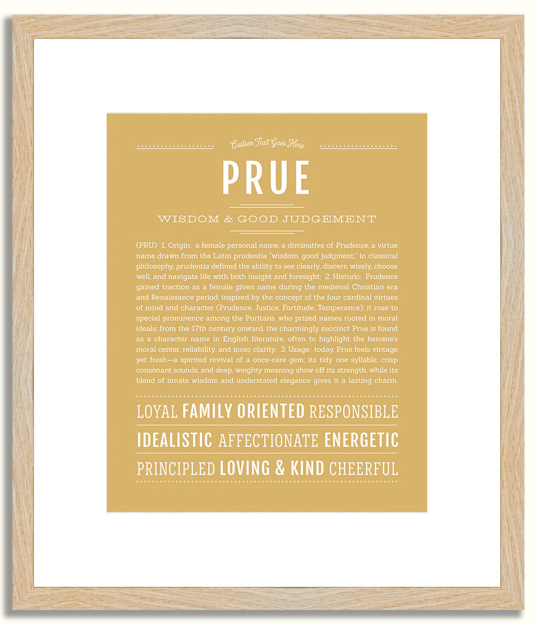 Prue | Name Art Print