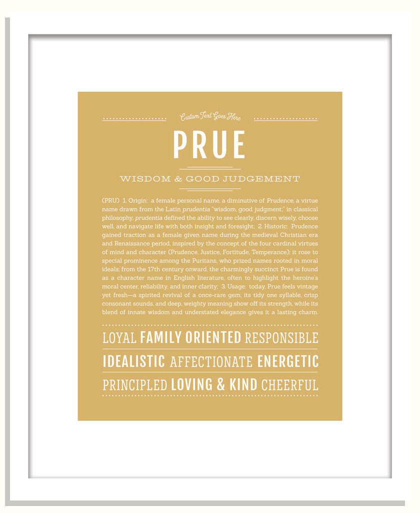 Prue | Name Art Print