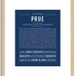 Prue | Name Art Print