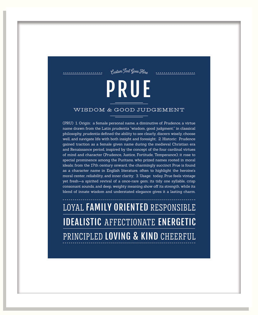 Prue | Name Art Print