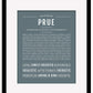 Prue | Name Art Print