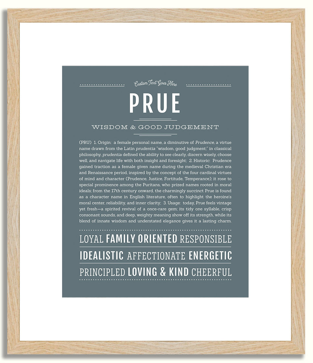 Prue | Name Art Print