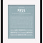 Prue | Name Art Print