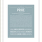 Prue | Name Art Print