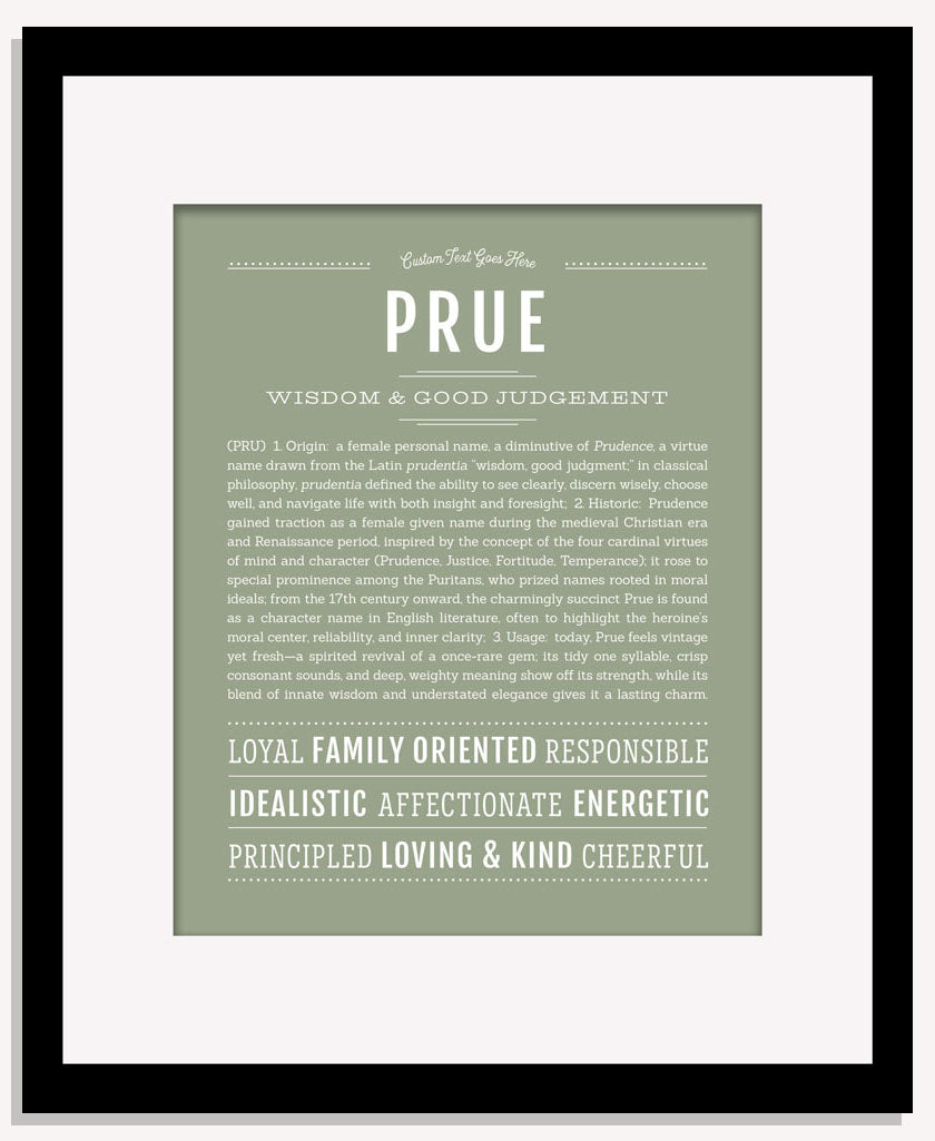 Prue | Name Art Print