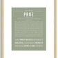 Prue | Name Art Print