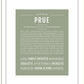 Prue | Name Art Print