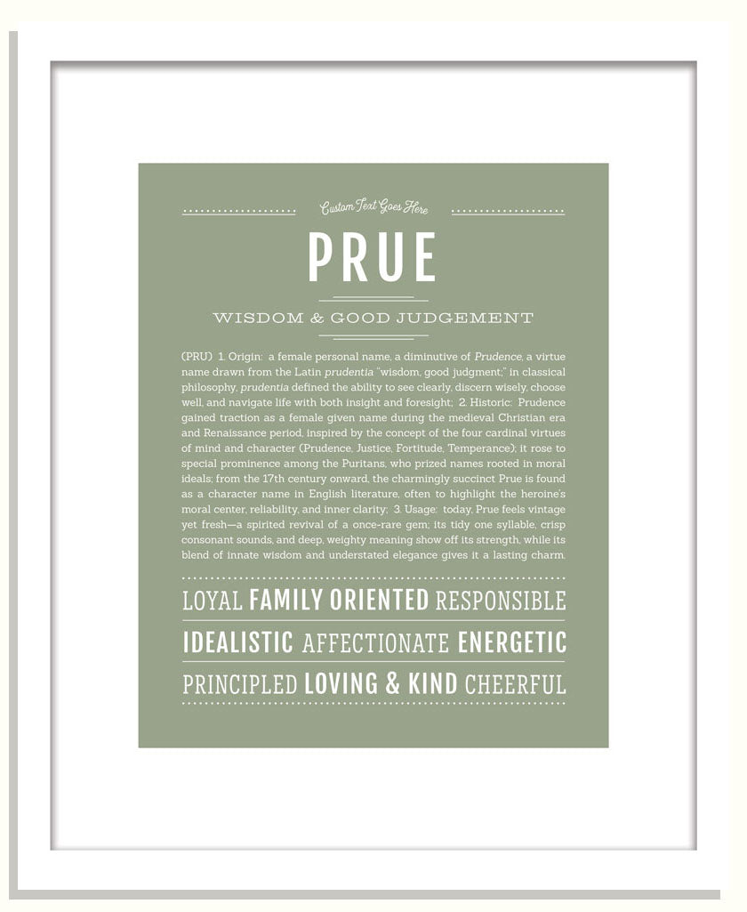 Prue | Name Art Print