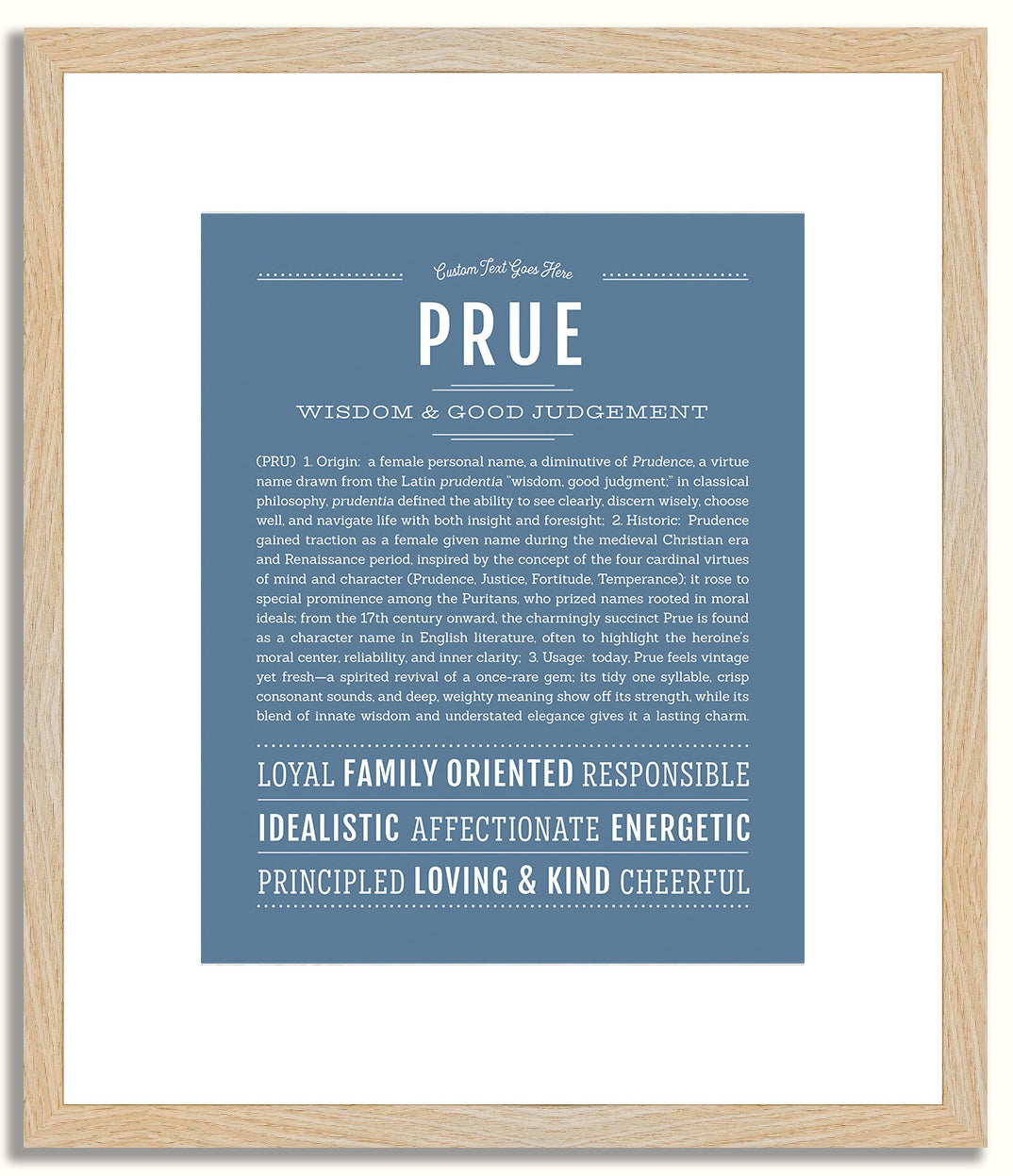 Prue | Name Art Print