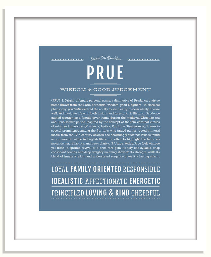 Prue | Name Art Print