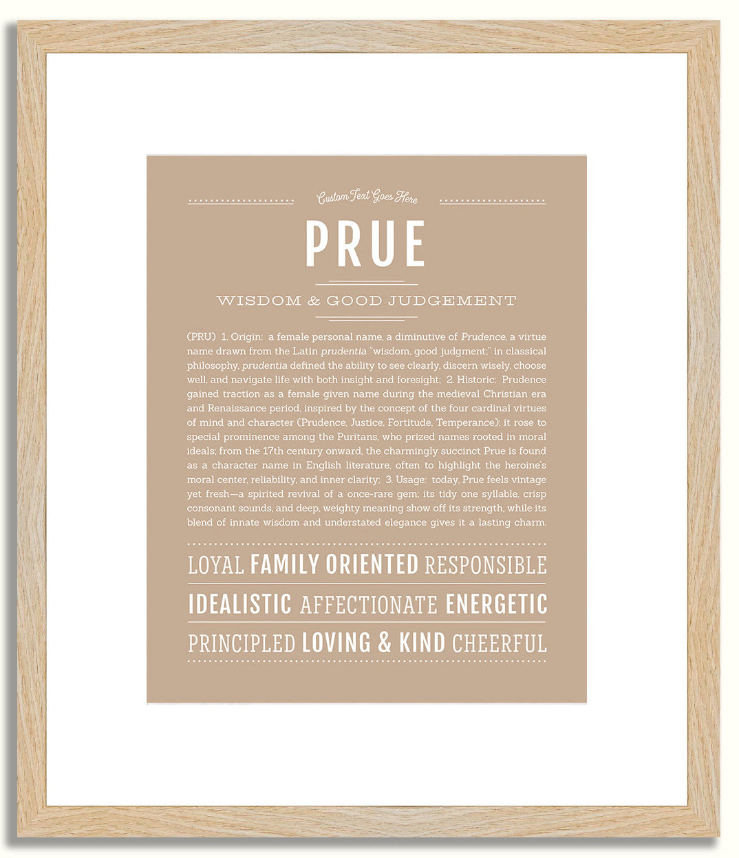 Prue | Name Art Print