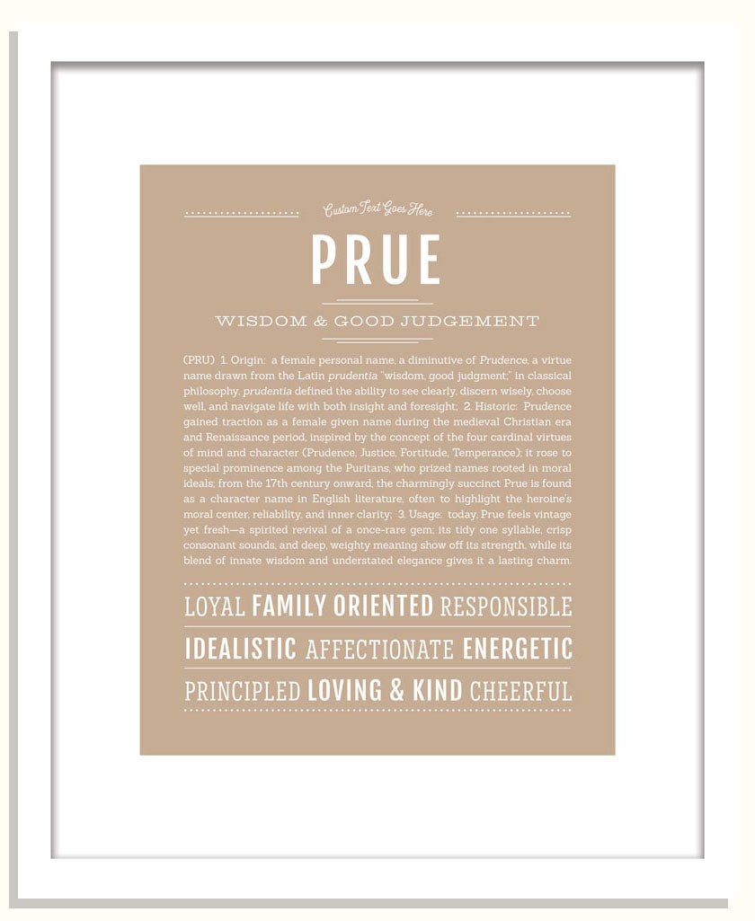 Prue | Name Art Print