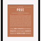Prue | Name Art Print