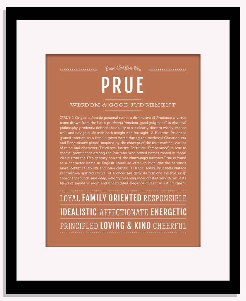 Prue | Name Art Print