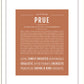 Prue | Name Art Print