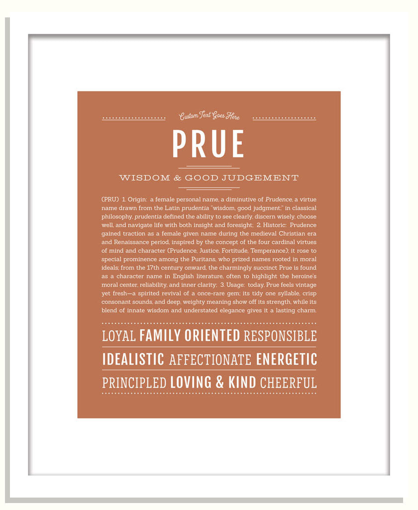 Prue | Name Art Print