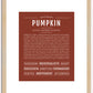 Pumpkin (female) | Name Art Print