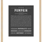 Pumpkin (female) | Name Art Print