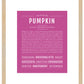 Pumpkin (female) | Name Art Print