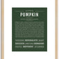 Pumpkin (female) | Name Art Print