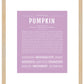 Pumpkin (female) | Name Art Print