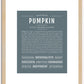 Pumpkin (female) | Name Art Print