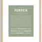 Pumpkin (female) | Name Art Print