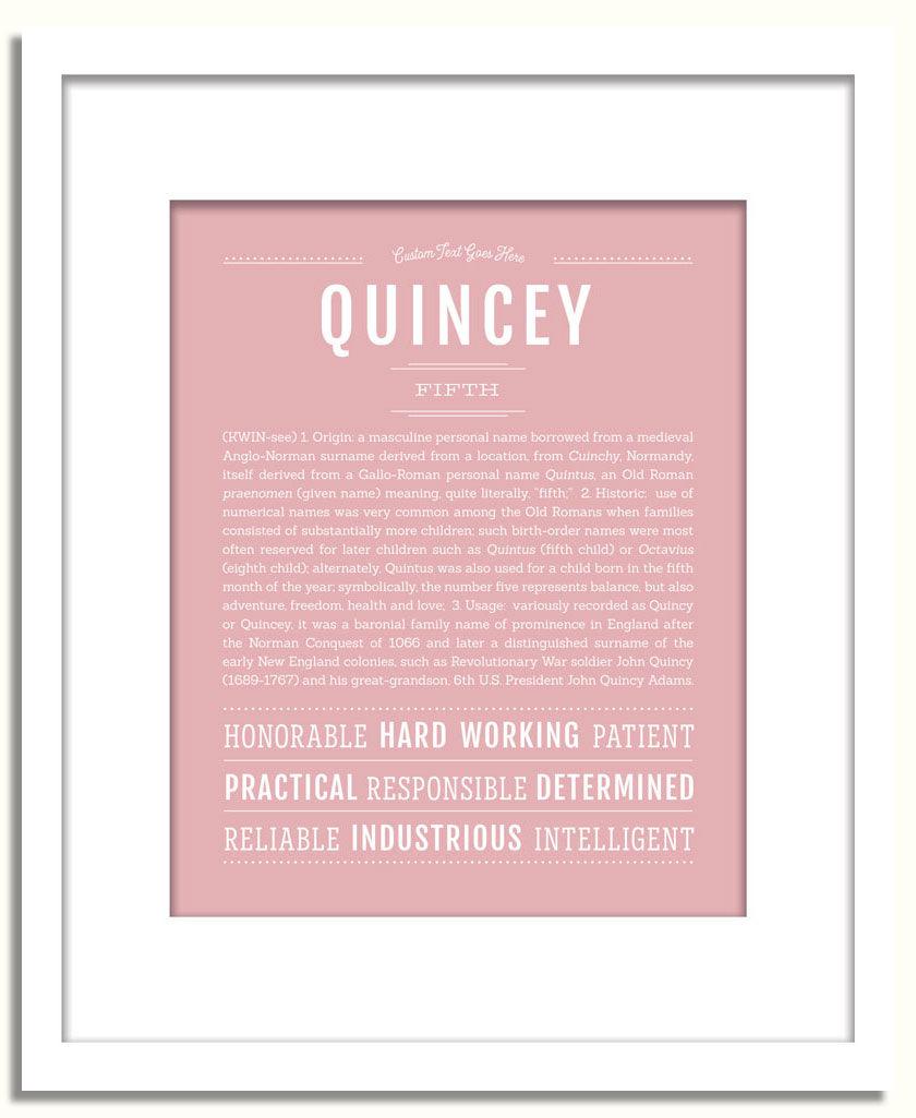 Frame Options | Dusty Rose | White Frame, Matted