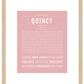 Quincy (female) | Name Art Print