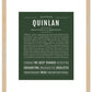 Quinlan (female) | Name Art Print