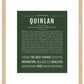 Quinlan (female) | Name Art Print