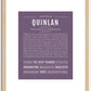 Quinlan (female) | Name Art Print