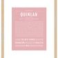 Quinlan (female) | Name Art Print