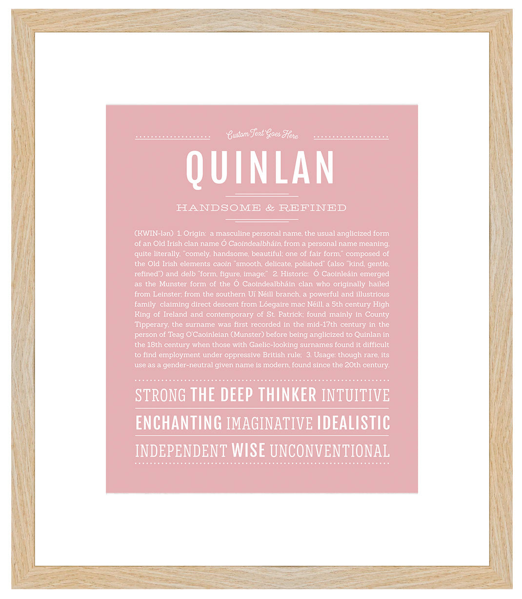 Quinlan (female) | Name Art Print