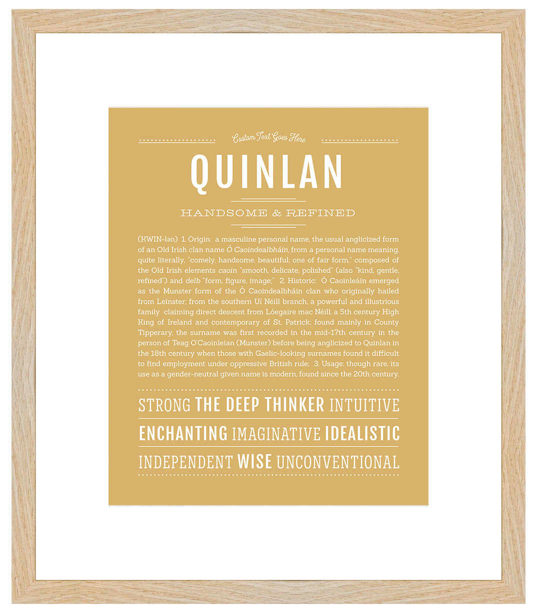 Quinlan (female) | Name Art Print