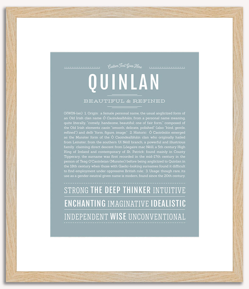 Quinlan (female) | Name Art Print